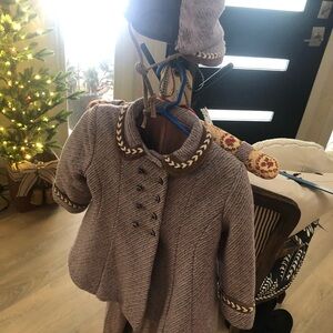 Beautiful VINTAGE (early 60’s) toddler woolen tweed snowsuit